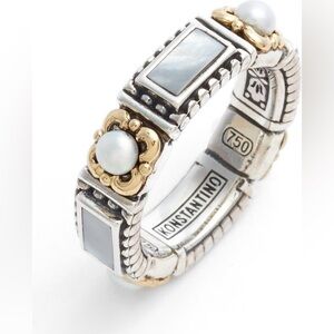 Konstantino Hestia mother of pearl ring